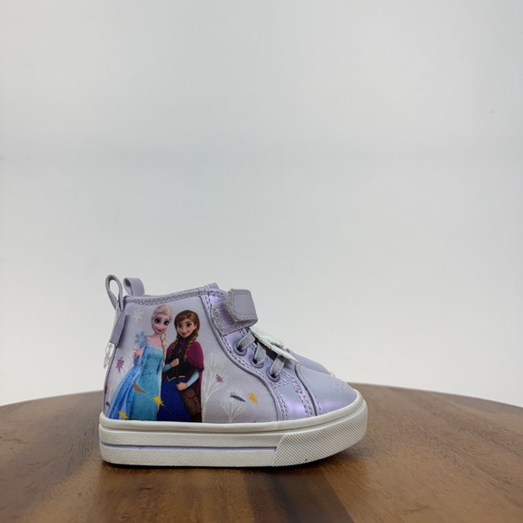 Little Kids Harper Canyon Disney Frozen Purple Comfort Casual High Sneakers Sz 5 - Picture 3 of 7